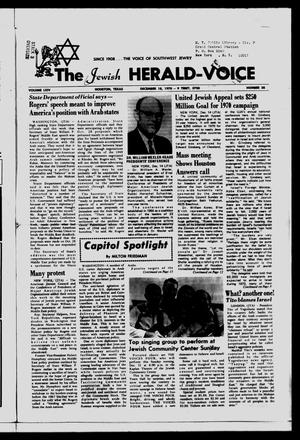 Primary view of object titled 'The Jewish Herald-Voice (Houston, Tex.), Vol. 64, No. 38, Ed. 1 Thursday, December 18, 1969'.