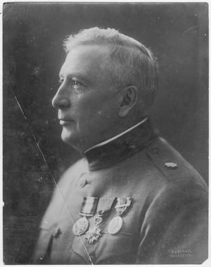 Primary view of object titled '[A profile portrait of Col. Hugh B. Moore in military uniform]'.