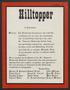 Newspaper: Hilltopper (Austin, Tex.), Vol. 54, No. 20, Ed. 1 Friday, November 7,…