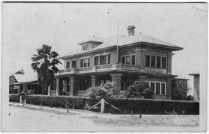 Primary view of object titled '[The Moore family home]'.