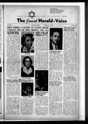 Primary view of object titled 'The Jewish Herald-Voice (Houston, Tex.), Vol. 47, No. 45, Ed. 1 Thursday, February 12, 1953'.