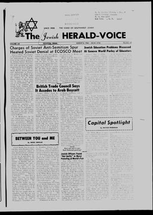 Primary view of object titled 'The Jewish Herald-Voice (Houston, Tex.), Vol. 59, No. 20, Ed. 1 Thursday, August 6, 1964'.