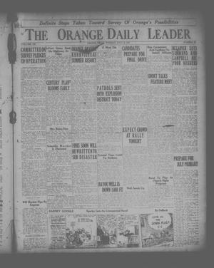 Primary view of object titled 'The Orange Daily Leader (Orange, Tex.), Vol. 12, No. 13, Ed. 1 Tuesday, July 13, 1926'.