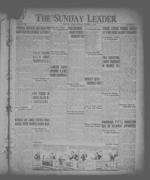 Primary view of object titled 'The Sunday Leader (Orange, Tex.), Vol. 12, No. 81, Ed. 1 Sunday, October 3, 1926'.