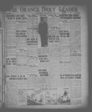 Primary view of object titled 'The Orange Daily Leader (Orange, Tex.), Vol. 12, No. 93, Ed. 1 Saturday, October 16, 1926'.
