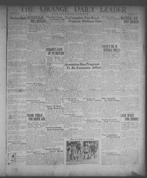 Primary view of object titled 'The Orange Daily Leader (Orange, Tex.), Vol. 8, No. 257, Ed. 1 Thursday, October 26, 1922'.