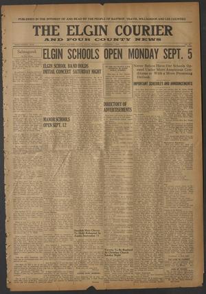 Primary view of object titled 'The Elgin Courier and Four County News (Elgin, Tex.), Vol. 48, No. 22, Ed. 1 Thursday, September 1, 1938'.
