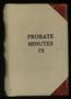 Thumbnail image of item number 1 in: 'Travis County Probate Records: Probate Minutes 75'.