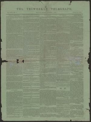 Primary view of object titled 'The Tri-Weekly Telegraph. (Houston, Tex.), Vol. 29, No. 85, Ed. 1 Monday, October 5, 1863'.