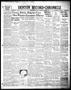 Newspaper: Denton Record-Chronicle (Denton, Tex.), Vol. 36, No. 92, Ed. 1 Monday…