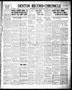 Primary view of Denton Record-Chronicle (Denton, Tex.), Vol. 37, No. 128, Ed. 1 Tuesday, January 11, 1938
