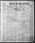 Newspaper: Denton Record-Chronicle (Denton, Tex.), Vol. 38, No. 25, Ed. 1 Tuesda…