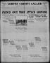 Thumbnail image of item number 1 in: 'Corpus Christi Caller (Corpus Christi, Tex.), Vol. 20, No. 191, Ed. 1, Tuesday, July 9, 1918'.