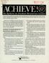 Journal/Magazine/Newsletter: Achieve!, [April 1989]