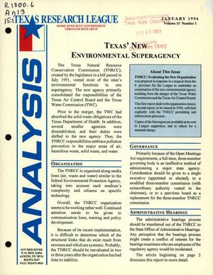 Primary view of object titled 'Analysis, Volume 15, Number 1, January 1994'.