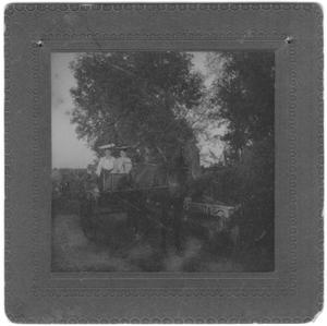 Primary view of object titled 'Two Women in a Horse Drawn Cart'.