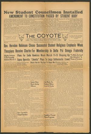 Primary view of object titled 'The Coyote (Weatherford, Tex.), Vol. 14, No. 11, Ed. 1 Wednesday, March 6, 1940'.