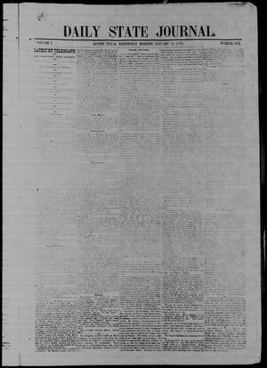 Primary view of object titled 'Daily State Journal. (Austin, Tex.), Vol. 1, No. 294, Ed. 1 Wednesday, January 11, 1871'.