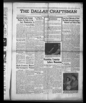 Primary view of object titled 'The Dallas Craftsman (Dallas, Tex.), Vol. 39, No. 11, Ed. 1 Friday, February 3, 1950'.