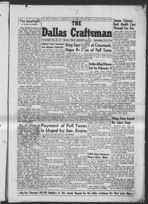 Primary view of object titled 'The Dallas Craftsman (Dallas, Tex.), Vol. 48, No. 36, Ed. 1 Friday, January 26, 1962'.
