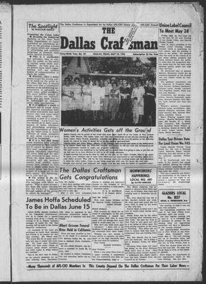 Primary view of object titled 'The Dallas Craftsman (Dallas, Tex.), Vol. 49, No. 50, Ed. 1 Friday, May 10, 1963'.
