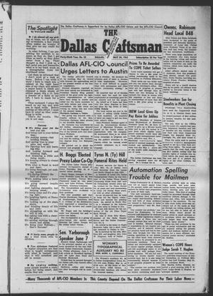 Primary view of object titled 'The Dallas Craftsman (Dallas, Tex.), Vol. 49, No. 52, Ed. 1 Friday, May 24, 1963'.