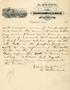 Letter: E. Brown, Notary Public, County Surveyor Lampasas County