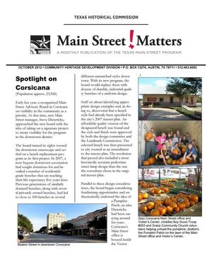 Primary view of object titled 'Main Street Matters, October 2012'.