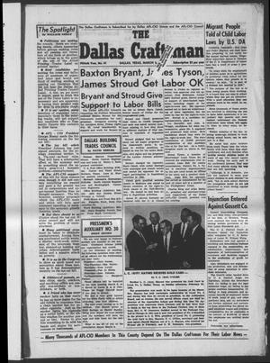 Primary view of object titled 'The Dallas Craftsman (Dallas, Tex.), Vol. 50, No. 41, Ed. 1 Friday, March 6, 1964'.