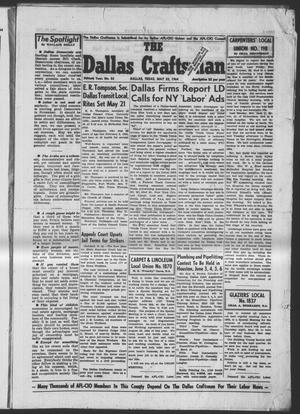 Primary view of object titled 'The Dallas Craftsman (Dallas, Tex.), Vol. 50, No. 52, Ed. 1 Friday, May 22, 1964'.
