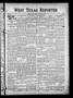 Primary view of West Texas Reporter (Graham, Tex.), Vol. 3, No. 20, Ed. 1 Friday, February 12, 1915