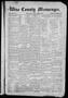Primary view of Wise County Messenger. (Decatur, Tex.), Vol. 25, No. 15, Ed. 1 Friday, April 8, 1904