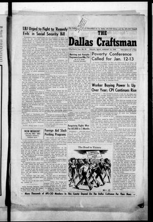 Primary view of object titled 'The Dallas Craftsman (Dallas, Tex.), Vol. 54, No. 34, Ed. 1 Friday, January 12, 1968'.