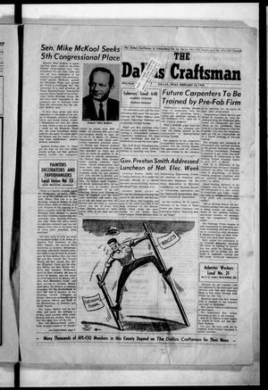 Primary view of object titled 'The Dallas Craftsman (Dallas, Tex.), Vol. 56, No. 37, Ed. 1 Friday, February 13, 1970'.