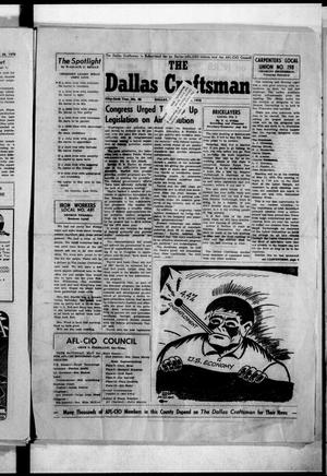 Primary view of object titled 'The Dallas Craftsman (Dallas, Tex.), Vol. 56, No. 48, Ed. 1 Friday, May 1, 1970'.