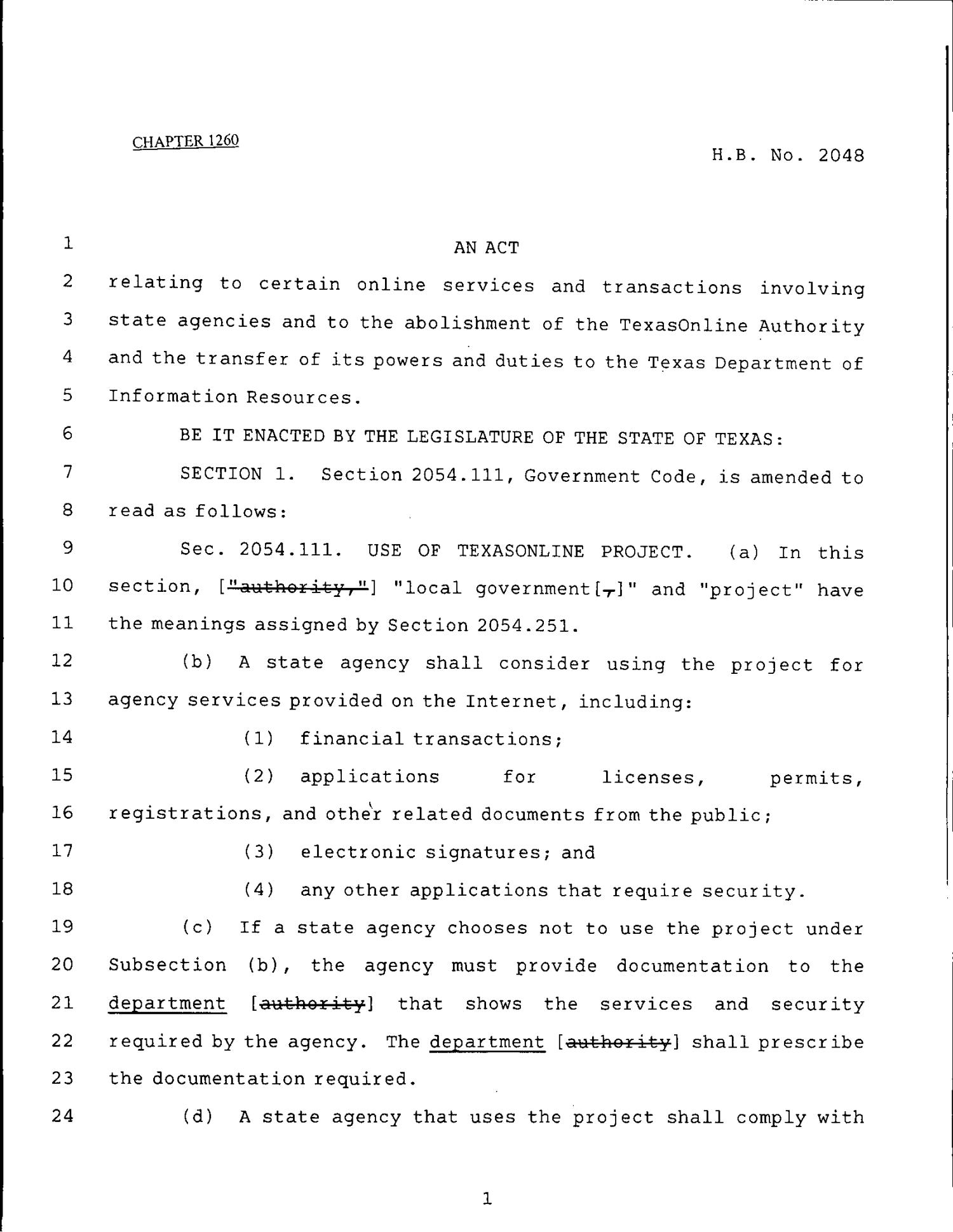 79th Texas Legislature, Regular Session, House Bill 2048, Chapter 1260
                                                
                                                    [Sequence #]: 1 of 21
                                                