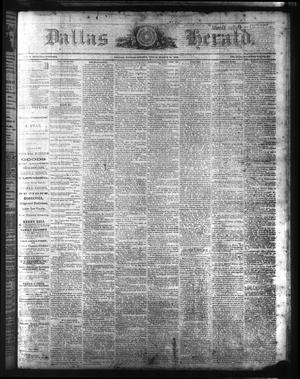 Primary view of object titled 'Dallas Herald. (Dallas, Tex.), Vol. 15, No. 26, Ed. 1 Saturday, March 14, 1868'.