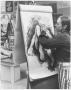 Photograph: Artist in Life Drawing Class