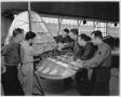 Photograph: Cadets Receiving Instruction on Interior of Aircraft Wing