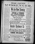 Newspaper: Wise County Messenger. (Decatur, Tex.), No. 424, Ed. 1 Saturday, May …