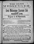 Primary view of Wise County Messenger. (Decatur, Tex.), No. 435, Ed. 1 Saturday, August 12, 1893