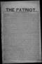 Newspaper: The Patriot. (La Grange, Tex.), Vol. 1, No. 28, Ed. 1 Thursday, Novem…