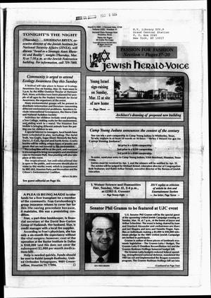 Primary view of object titled 'Jewish Herald-Voice (Houston, Tex.), Vol. 80, No. 51, Ed. 1 Thursday, March 9, 1989'.