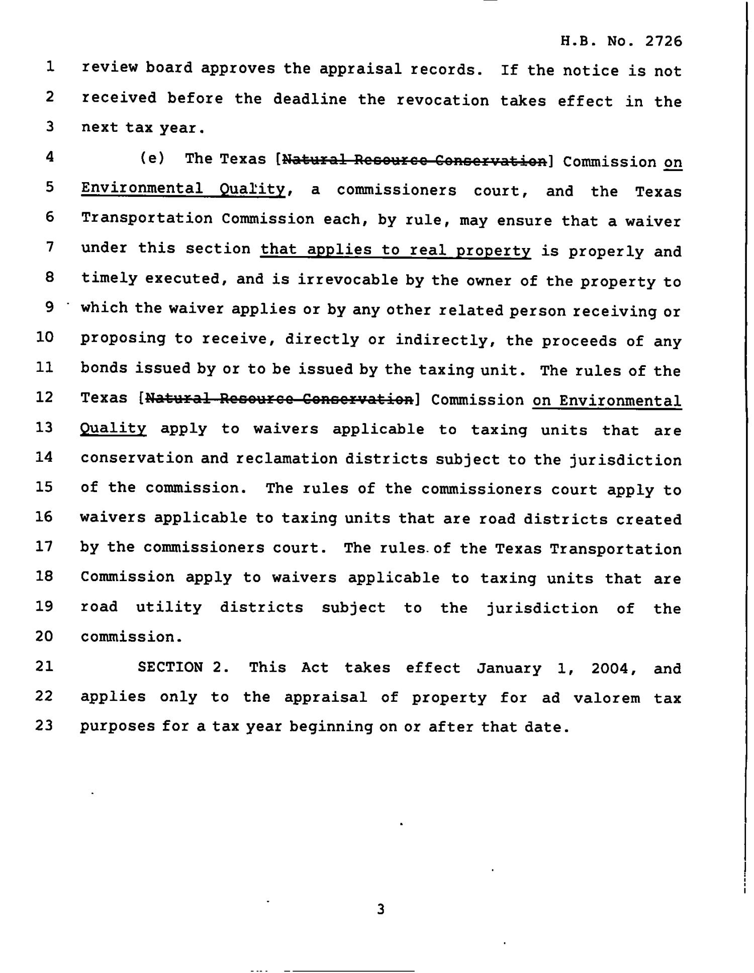 78th Texas Legislature, Regular Session, House Bill 2726, Chapter 700
                                                
                                                    [Sequence #]: 3 of 4
                                                