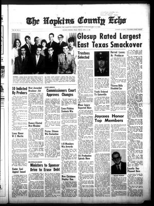 Primary view of object titled 'The Hopkins County Echo (Sulphur Springs, Tex.), Vol. 93, No. 15, Ed. 1 Friday, April 12, 1968'.