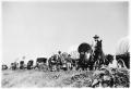 Photograph: Texas Sesquicentennial Wagon Train on the Way to Robstown