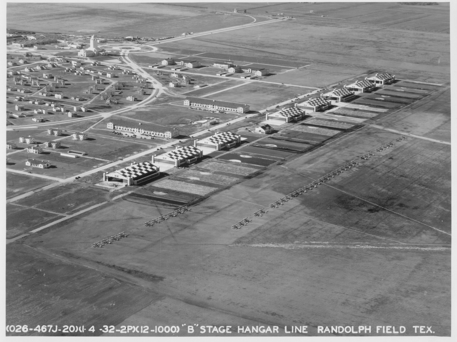 "B" Stage Hangar Line at Randolph Field
                                                
                                                    [Sequence #]: 1 of 1
                                                