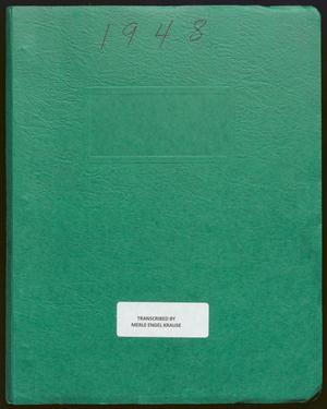 Primary view of object titled '[Transcript of Minnie Howard Walker Diary: 1948-1951]'.
