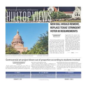 Primary view of object titled 'Hilltop Views (Austin, Tex.), Vol. 45, No. 5, Ed. 1 Wednesday, February 27, 2019'.