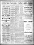 Newspaper: San Antonio Daily Light. (San Antonio, Tex.), Vol. 7, No. 62, Ed. 1 W…